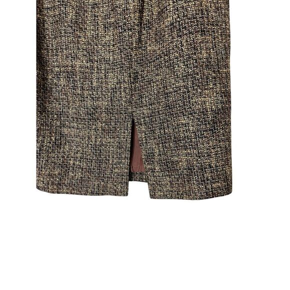 Ellen Tracy Brown Wool Blend Skirt Size 4 - Picture 5 of 8